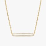 Eternity Diamond Bar Necklace