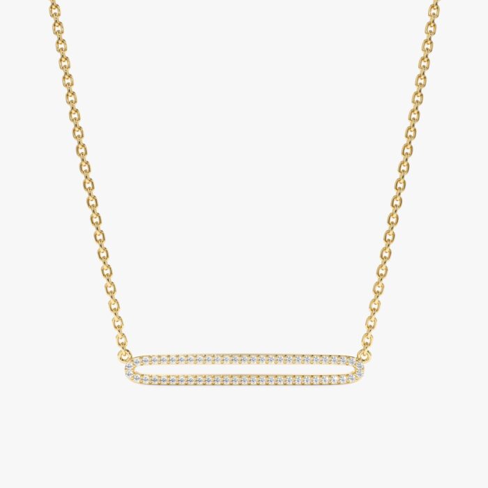 Eternity Diamond Bar Necklace