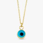 Evil Eye Glass Charm Necklace