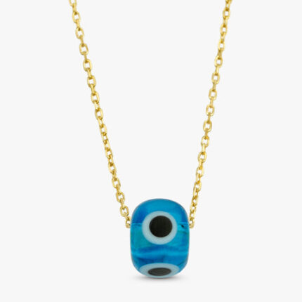 Evil Eye Glass Pendant Necklace