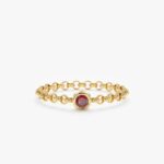 Garnet Chain Ring