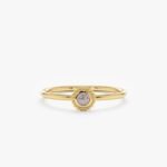 Handmade Natural Labradorite Art Deco Ring