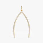 Large Diamond Wishbone Charm