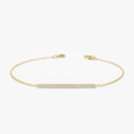 Long Diamond Bar Bracelet