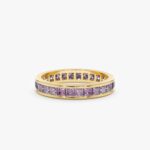 Natural Amethyst Eternity Ring