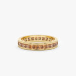 Natural Citrine Eternity Ring