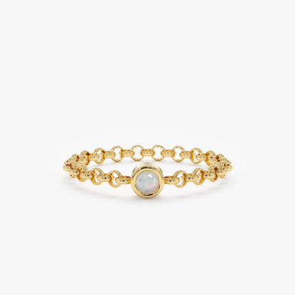 Opal Chain Ring