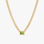 Peridot Cuban Chain Necklace