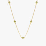Peridot Station Necklace