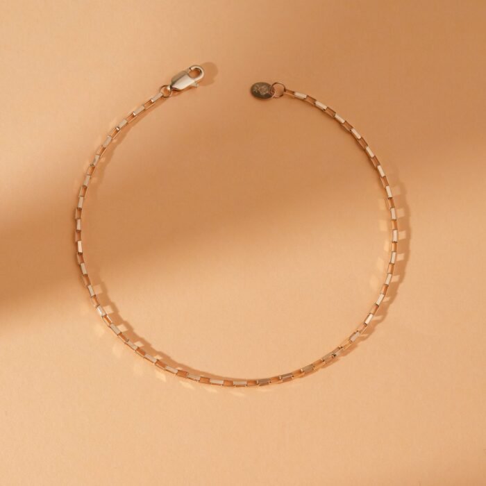 Rectangular Box Chain Bracelet