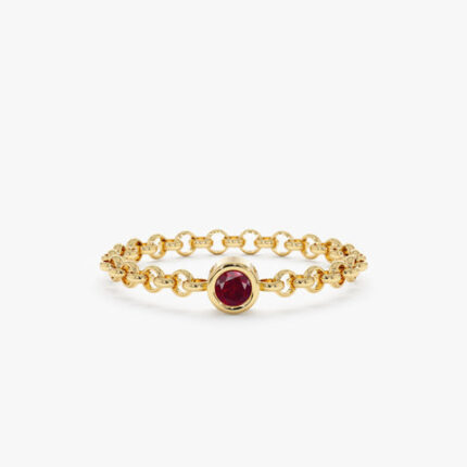 Ruby Chain Ring