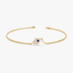 Sapphire and Diamond Hamsa Bracelet