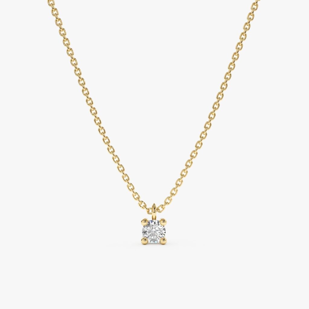 Solitaire Diamond Necklace