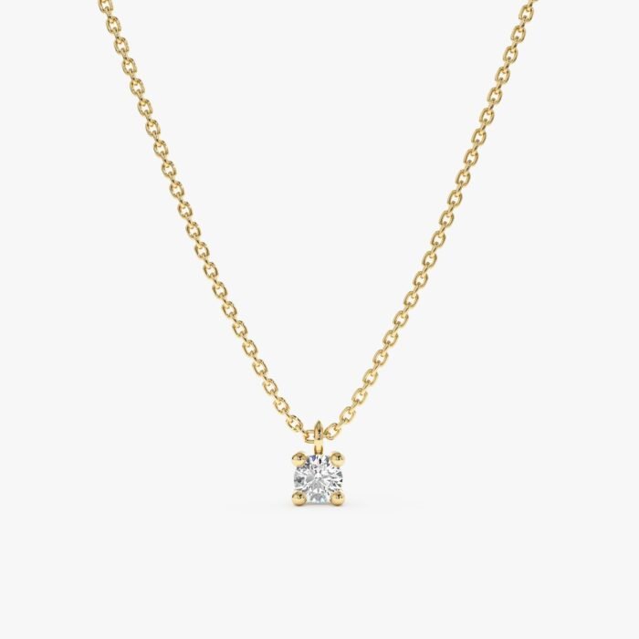 Solitaire Diamond Necklace