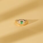 Square Emerald Signet Ring