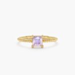 Square Moonstone Ring
