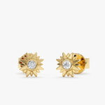 Sunflower Diamond Studs