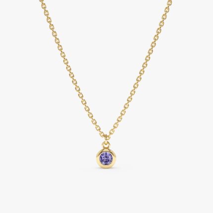 Tanzanite Charm Necklace