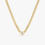 White Diamond Cuban Chain Necklace