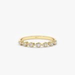 Diamond Half Eternity Drop Ring