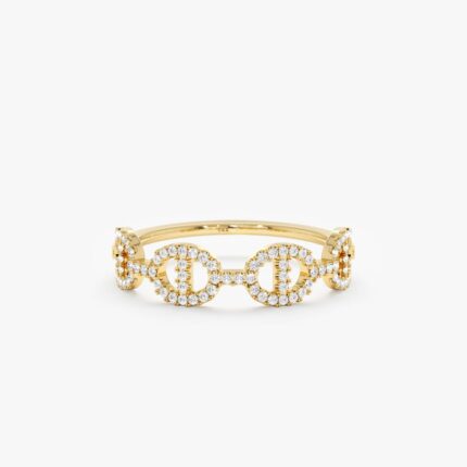 Diamond Link Chain Ring