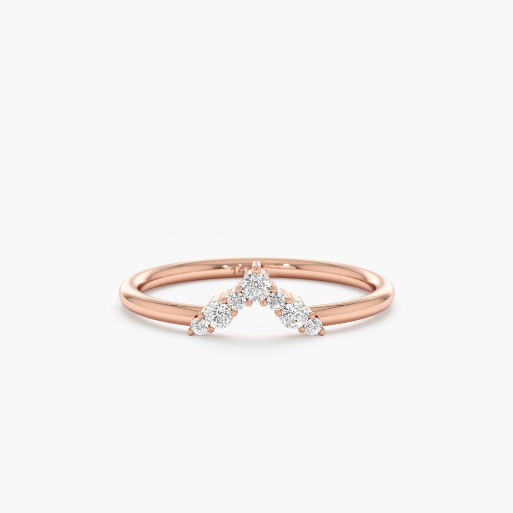 Diamond V Shape Nesting Ring