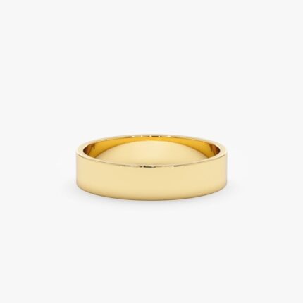 Flat Top Wedding Band