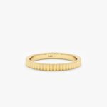 Fluted Design Wedding Band