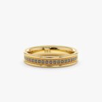Milgrain Set Black Diamond Eternity Ring