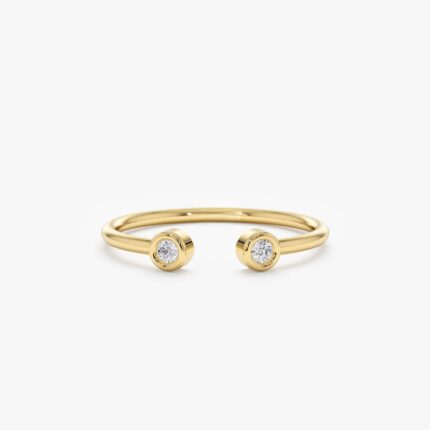 Mini Diamond Cuff Ring