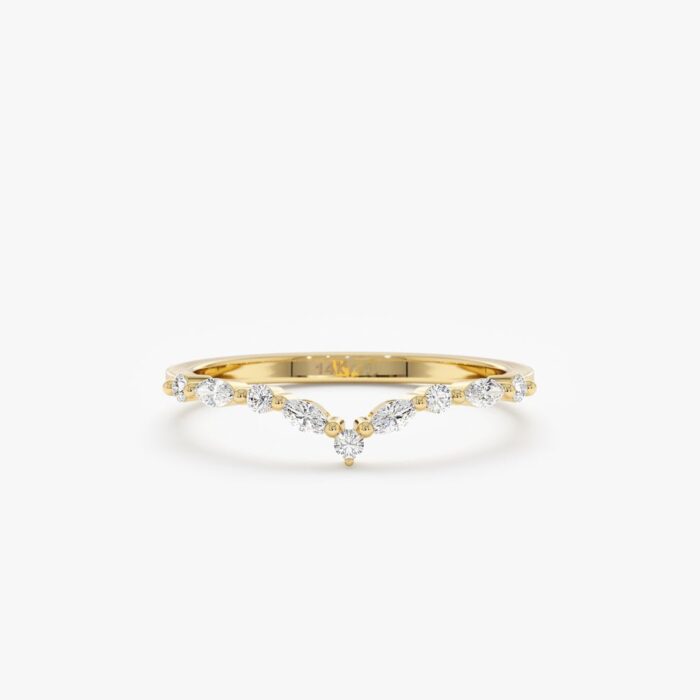 Natural Diamond Nesting Ring