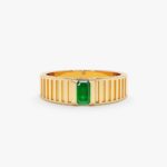 Natural Emerald Gatsby Ring