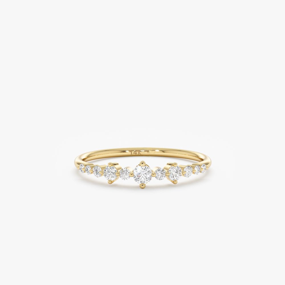 Petite Diamond Ring In Solid Gold