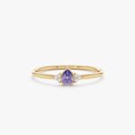 Petite Tanzanite Engagement Ring