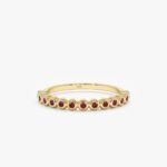 Ruby Half Eternity Band