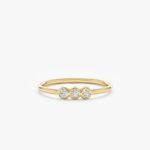 Triple Bezel Diamond Ring
