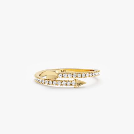 Wrap Around Diamond Arrow Ring