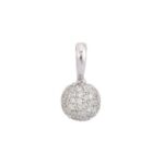 14K Lab Grown Diamond Round Pendant
