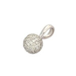 14K Lab Grown Diamond Round Pendant