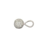 14K Lab Grown Diamond Round Pendant