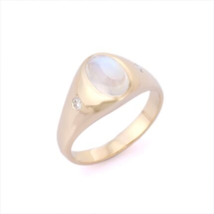 14K Solid Gold Rainbow Ring