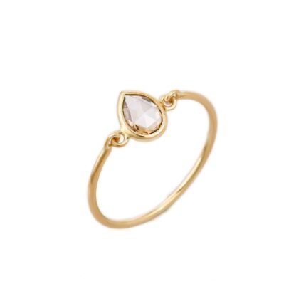 14K Solid Gold Natural Diamond Ring