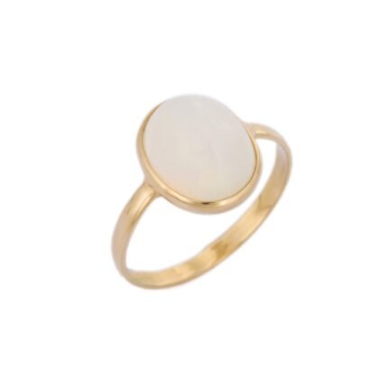 14K Solid Gold Opal Ring