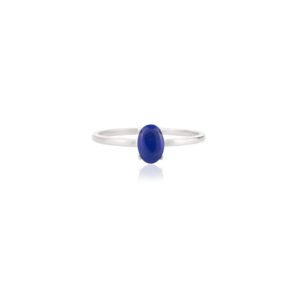 14K Solid Gold Lapis Lazuli Ring