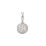 14K Lab Grown Diamond Round Pendant