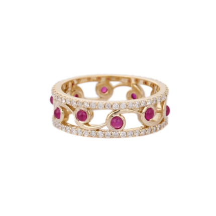 14K Solid Gold Ruby Ring