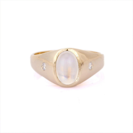 14K Solid Gold Rainbow Ring