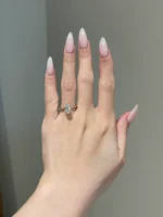 2 Carat Brilliant Oval Cut Moissanite Solitaire Engagement Ring