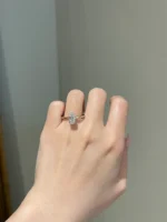 2 Carat Brilliant Oval Cut Moissanite Solitaire Engagement Ring