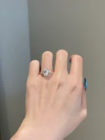 2.5 Carat Brilliant Oval Cut Moissanite Engagement Diamond Ring